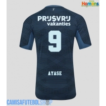 Camisa de time de futebol Feyenoord Ayase Ueda #9 Replicas 2º Equipamento 2025-26 Manga Curta